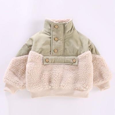 Soft Autumn Winter Children Trench Coats Boys Outerwear Casual Windbreaker Jacket Baby Kids Fleece Warm Bomber Hooded Clothing