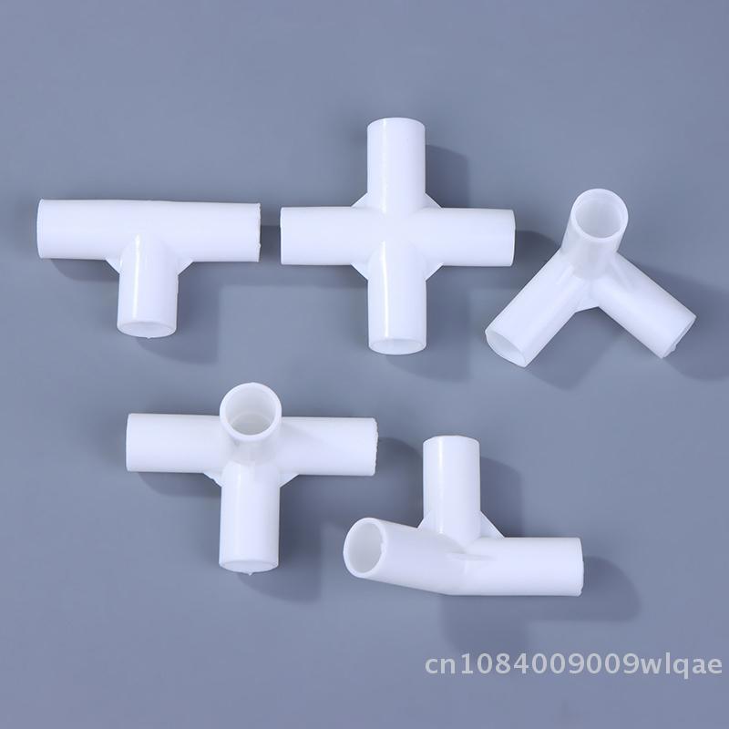10 Pcs Plastic 3-Way Tube Connector - 3D Right Angle Tee Joint Fitting for Tent Poles and Mosquito Net Frames