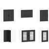 11 Piece Kitchen Cabinet Set Kalmar Black Wood Based Material