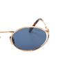 MIU MIU Logo Cutout Design Metal Oval Sunglasses Women Sunglasses Rose-Gold SMU52YEZVFF01V1C054