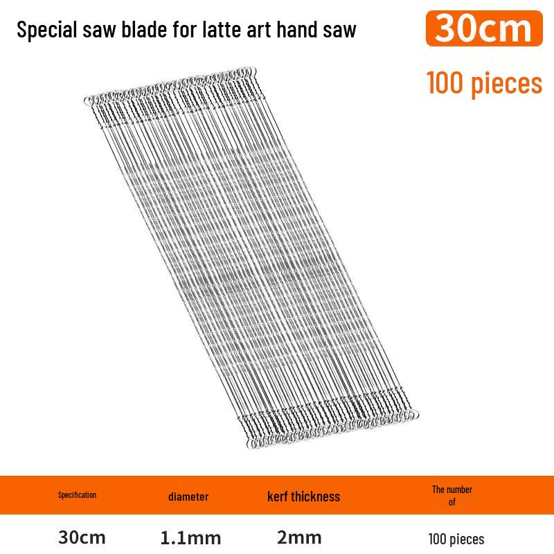 300mm Fine Tooth Steel Fret Saw Blade for DIY Woodworking & Small Curves