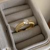 VENTFILLE 925 Sterling Silver Irregular Design Wave Golden Stackable Finger Rings Trendy Adjustable For Women Gifts Dropshipping
