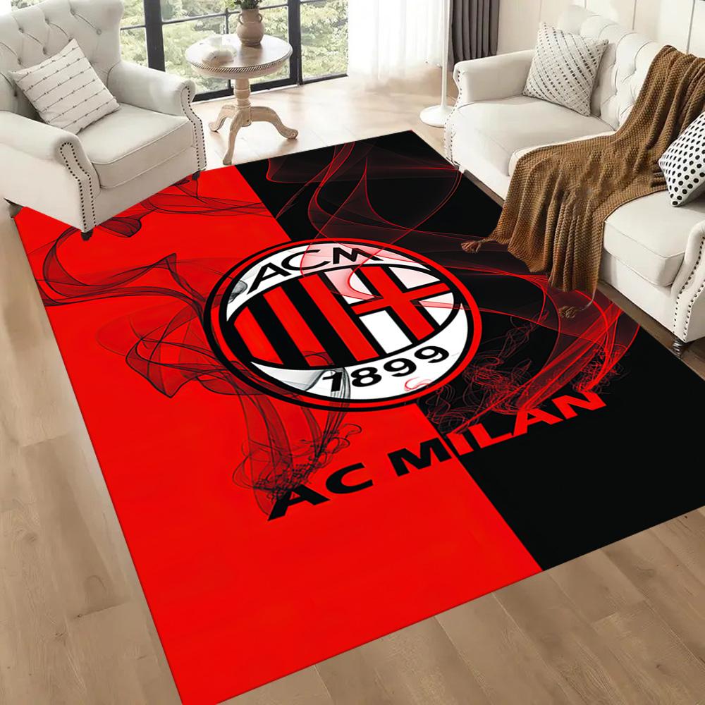 Tappeto Ac Milan Tappeto per Ufficio Adatto per Sala Giochi Studio Soggiorni Balcone Tappeto Antiscivolo Decora Uffici Migliore per Natale