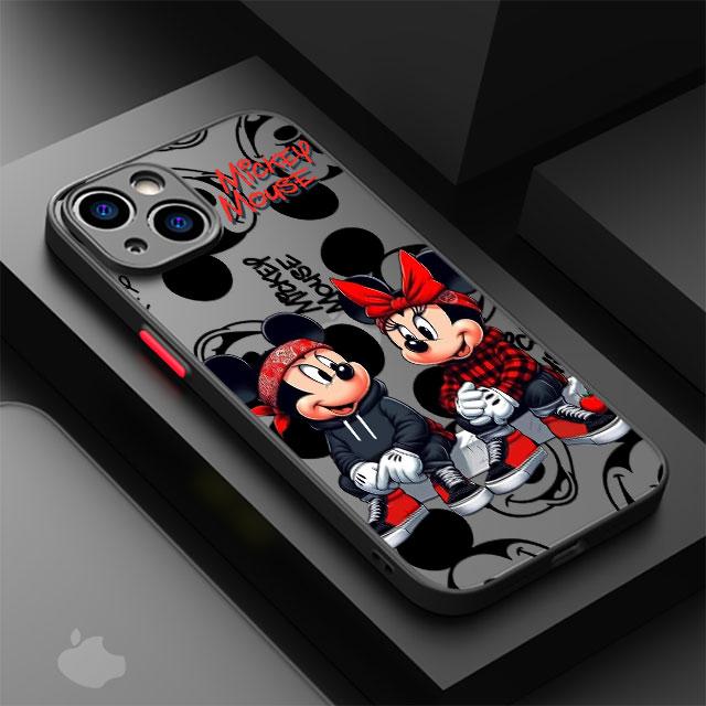 Mickey Minnie Mouse Cool Phone Case for Apple iPhone 15 16 Pro XS Max 13 14 Plus XR SE 7 8 12 11 Pro Plus Matte