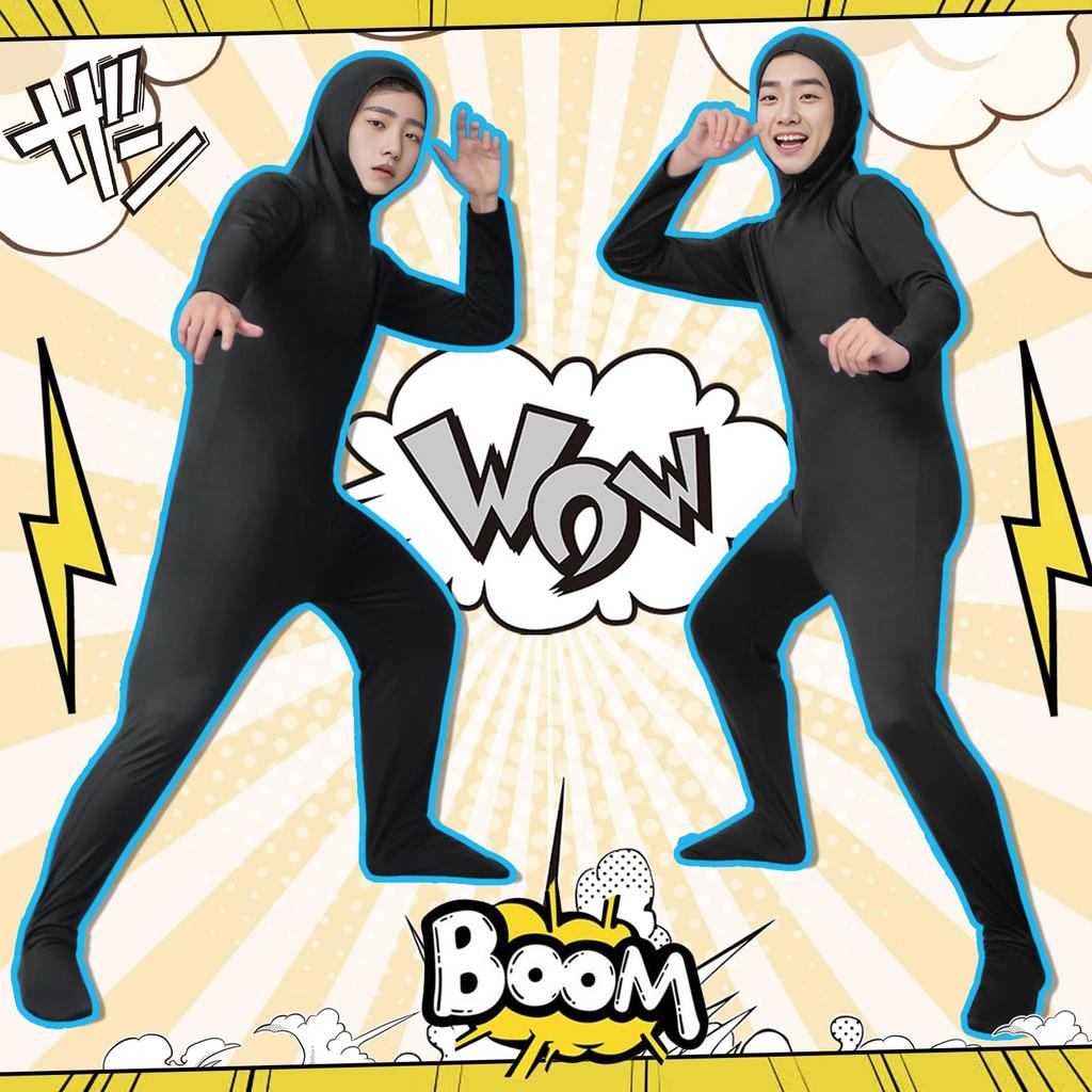 Full Body Suit Cosplay Costume with Open Adult Costume for Women and Plus Halloween Party [HarnyLoom] Face, Stretchy, Breathable, Soft, Men, Sizes,