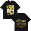 New Band Morat Yem World Tour Merch 2026 T Shirts Y2K Men Women Vintage Top Hip Hop Streetwear Oversized T-shirt