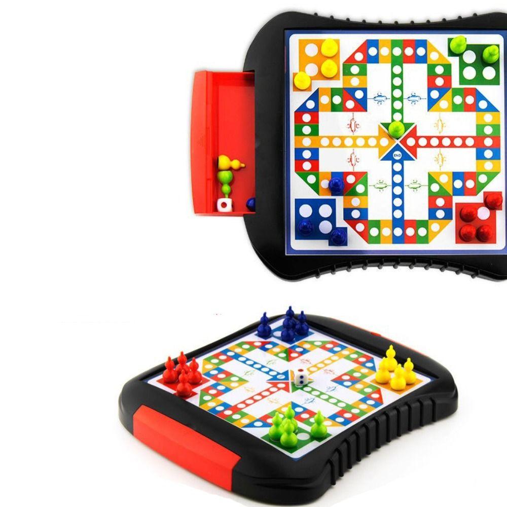 Puzzle Table Games Chess Toys Plastics Children's Chinese Chess Magnetic Flying Chess  Indoor Party