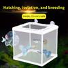 1/2Pcs S/L Aquarium Fish Breeding Breeder Box Baby Fish Hatchery Isolation Net Fish Tank Incubator Box Hanging Aquarium