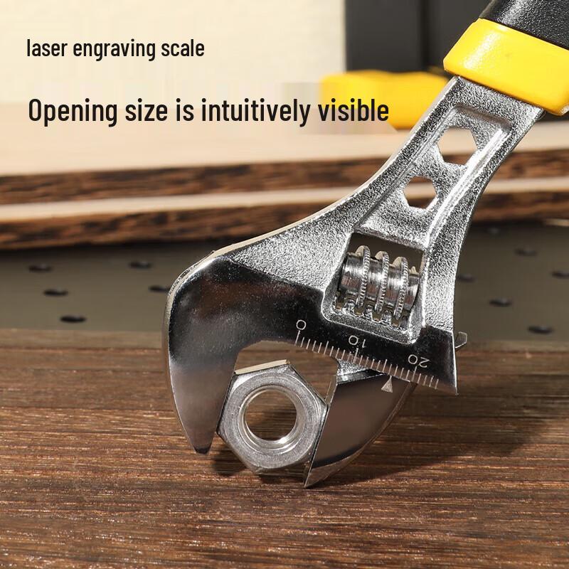 Deli 6-inch Industrial Adjustable Wrench