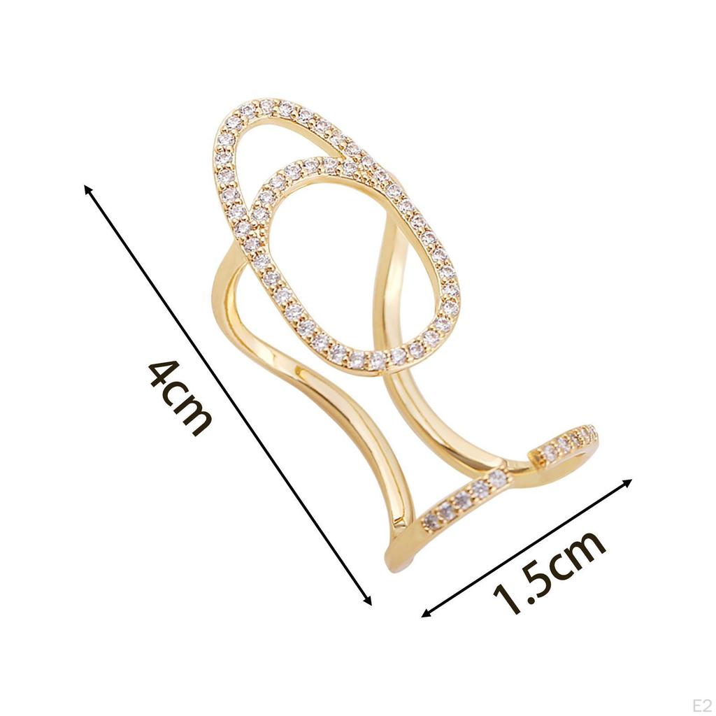 Nagelring Återanvändbara Smycken Fingernagel för Kvinnor Dejtkväll Nattklubb