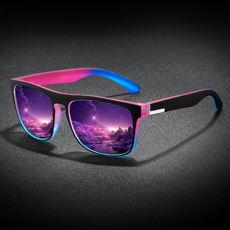 1/3Pcs Square Gradient Polarized Sunglasses Anti Glare Sun Shades For Summer Party Vacation Travel Driving Fishing Glasses