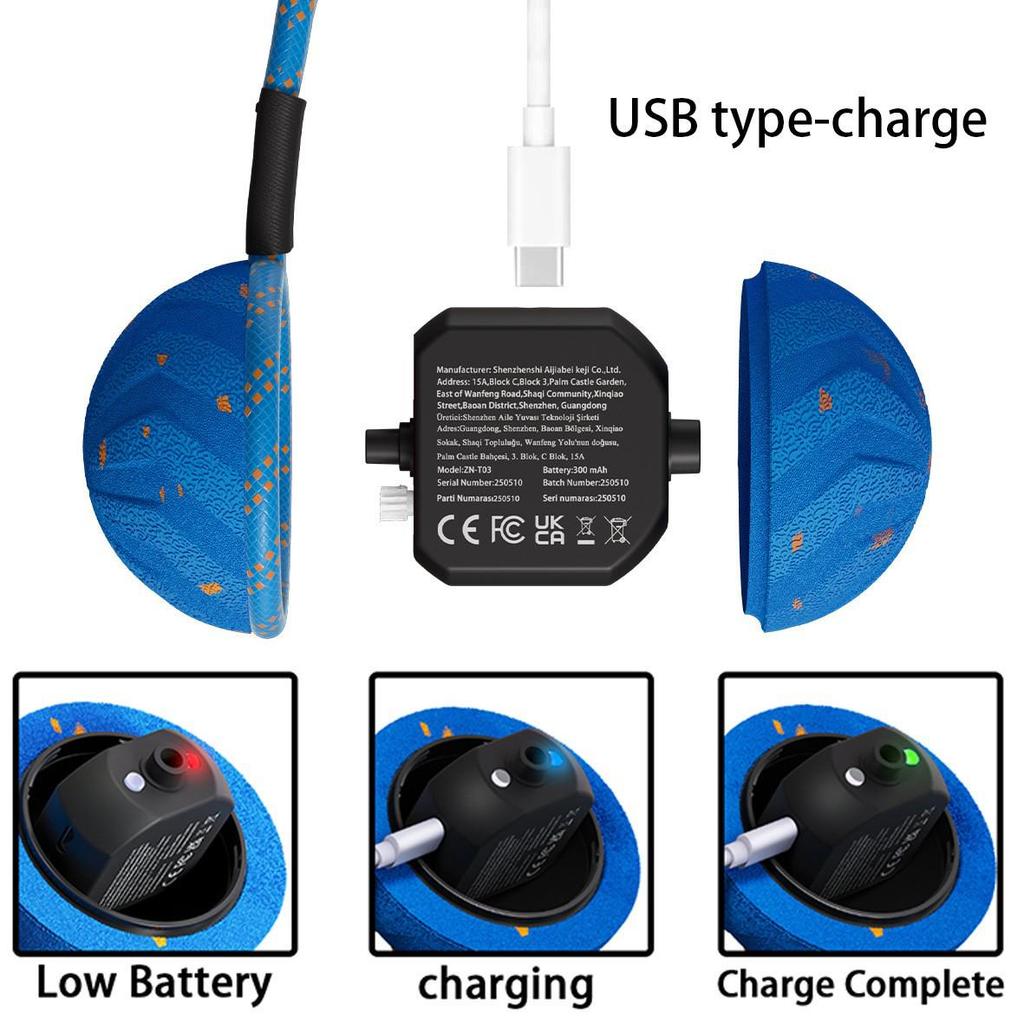 Cross-Border Electric Smart Dog Teasing Ball: Bite-Resistant E-TPU Pet Entertainment Bouncing Ball with Rope.