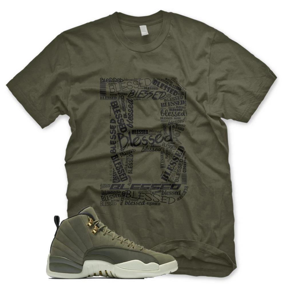 New Olive B BLESSED T Shirt for J1 Class of 2003 CP3 Olive Green Army S
