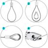 30M Stainless Steel Wire Rope Kits Wire Rope Cable Hooks Hanging Clothesline Outdoor Garden Balcony Cable Guardrail Tighter Set