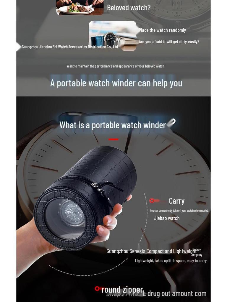 Portable Automatic Watch Winder Box
