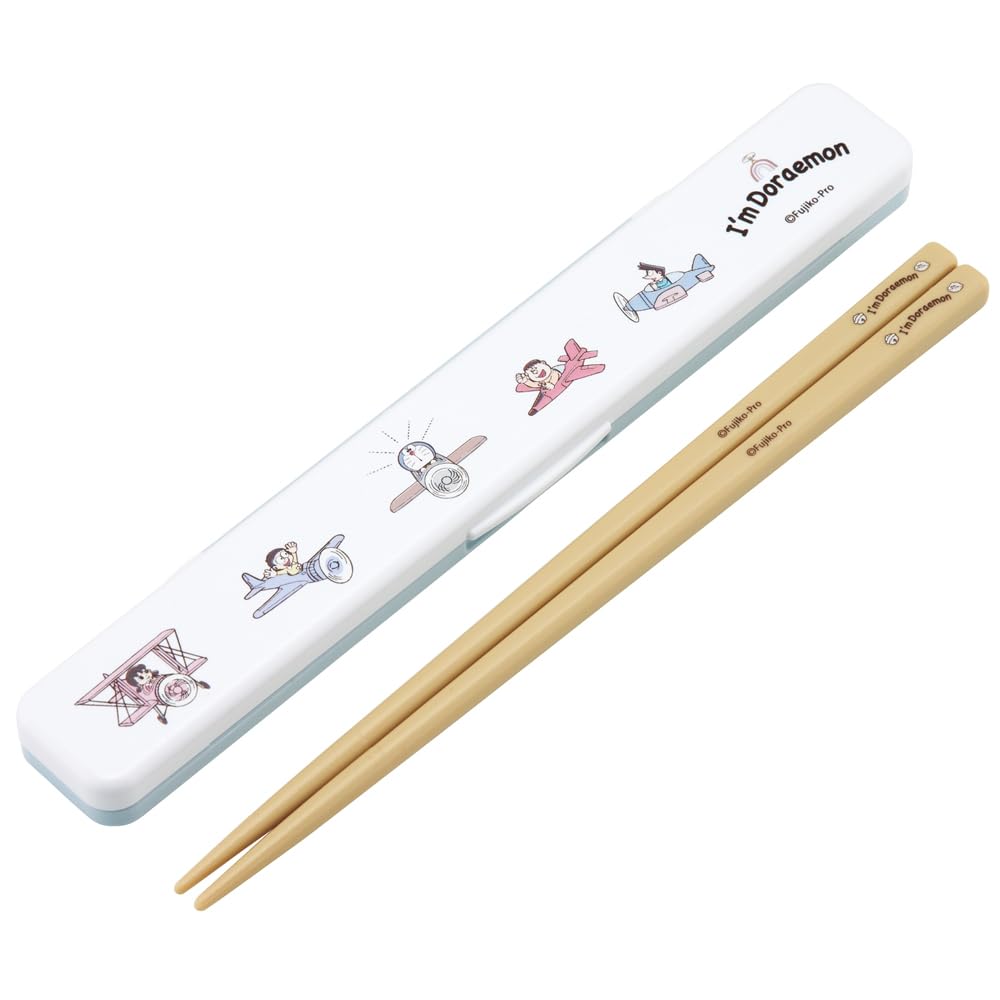 Skater Chopsticks and Chopstick Case Doraemon Sky Sanrio Adult Made In Set, Walk, Design, 18cm, Antibacterial, Size, Japan, ABC3AG-A