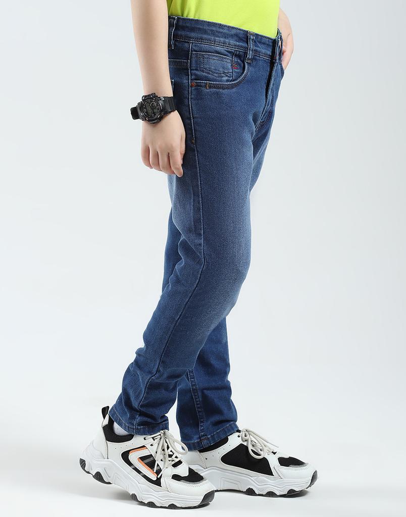 MONTE CARLO Boys Solid Slim Fit Jeans