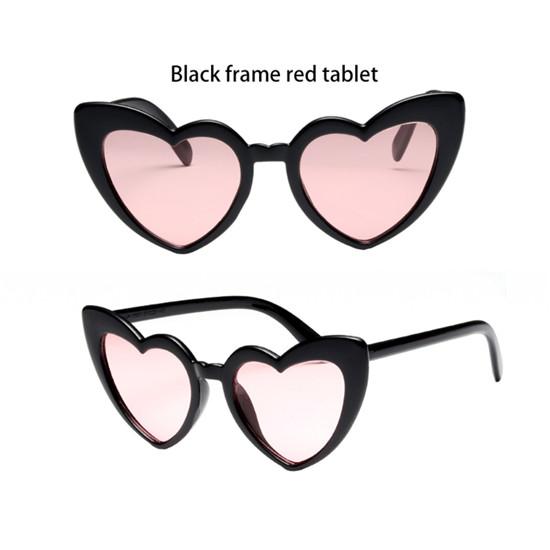 Hjärtformade solglasögon Love Damsolglasögon Solglasögon Europeiskt och amerikanskt mode Hjärtsolglasögon Rider Glass UV-skydd