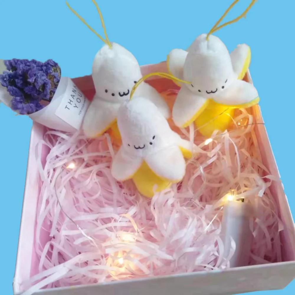 Portachiavi Peluche Banana Cartone Animato su Zaino Pelo Kawaii Banana Ciondolo per Donne Uomini Bambini Giocattolo Portachiavi Borsa Portachiavi Auto Regalo