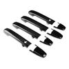 MARCHFA Door Knob Covers, Door Handle Garnishes, Piano Black for Honda N-BOX (3rd Generation) JF5/JF6