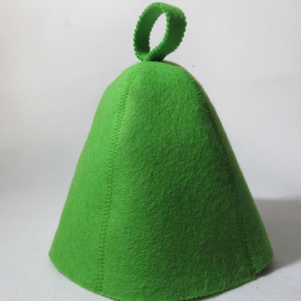 Vibrant Wool Sauna Hat: Heat Insulation & Water Absorption for Drying Hair