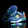 Neue Jungen Einrad Leucht-Laufschuhe Mädchen USB-Aufladung Zyklus LED Leuchtende Radschuhe Trend Skates