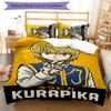 Kurapika 3pcs Bedding Set Duvet Cover Closure Includes 1 Duvet Cover & 2 Pillowcases for All Seasons Bedroom Home Dorm Decor