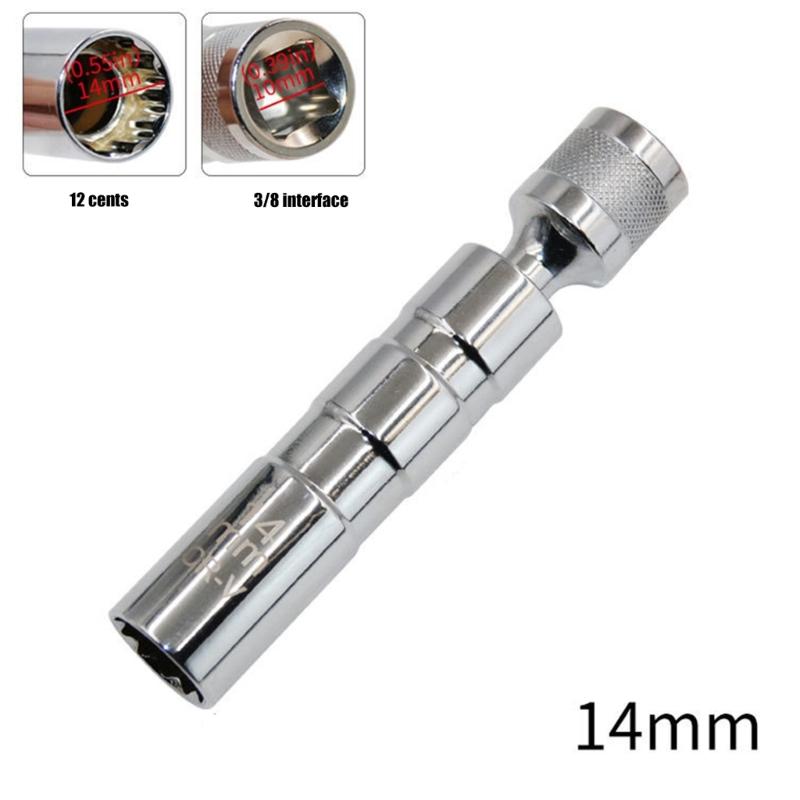 Professioneller Zündkerzenabzieher mit 360°-Drehung, Heavy-Duty, drehbare Zündkerzenschlüssel, geeignet für enge Arbeitsbereiche