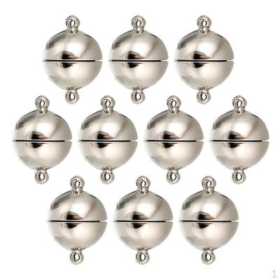 10 Pieces Fashion Ball Magnetic Clasps 12x6mm Jewelry for Necklace Bracelet Making