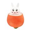 Squishy Carrot Rabbit Squeeze Telescopic Toys Kids Children'S Radish Rabbit Cup Pinch Music Toy Creative Stress Relief Gift