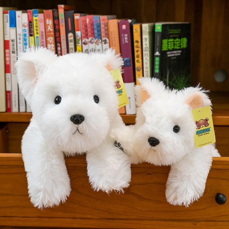 Super Cute Party Style West Highland Plush Toys Children's Comfort Doll Birthday Gift Office Desk Ornament Doll Redemptionjavascript: