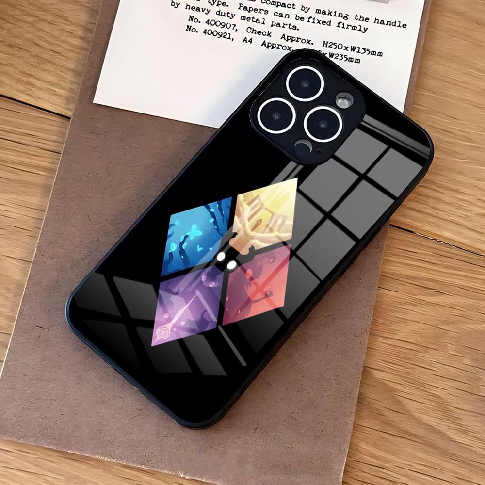 Game The H-Hollow K-Knight Phone Case For IPhone 17 Air 16 E Pro Max 15 14 13 Mini 12 Pro 11 Max Plus Black Glass Cover