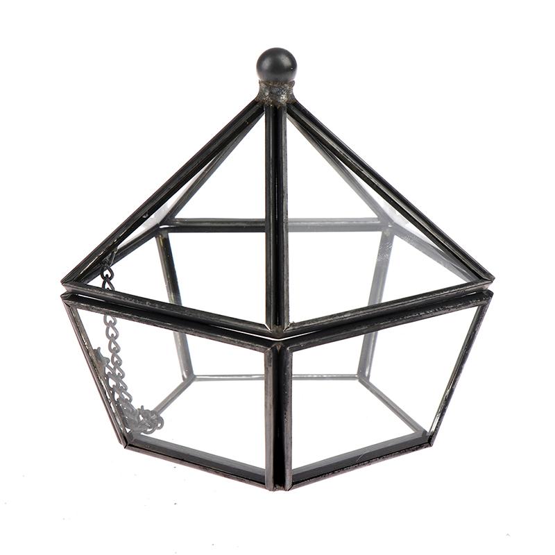 1 Stück Hochzeits Eheringbox Aufbewahrungsbox Glas Terrarium Schmuckschatulle Grün Glas Ringhalter Sukkulente Ringbox Hochzeit Glas