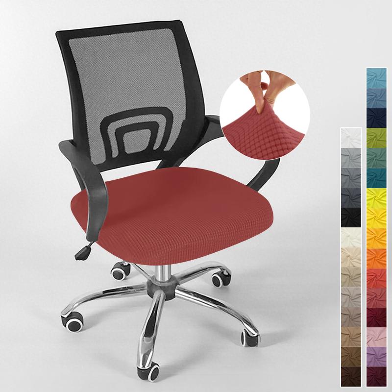 Cover For Computer Chair With Armrests Knitted Jacquard Cover For Swivel Office Chair Jacquard Seat Cover Computer Chairs