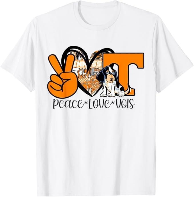 Vols Shirt Peace Love Vols T-Shirt
