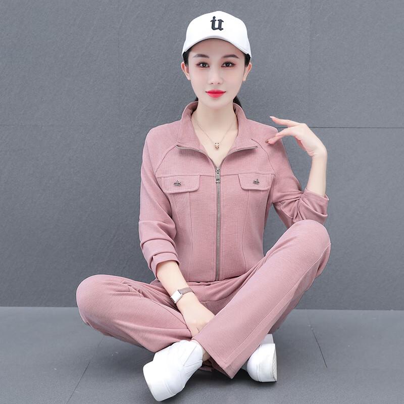 JOHLIN DREAM Women s Sportswear Set: Cardigan & Wide-Leg Pants 3XL