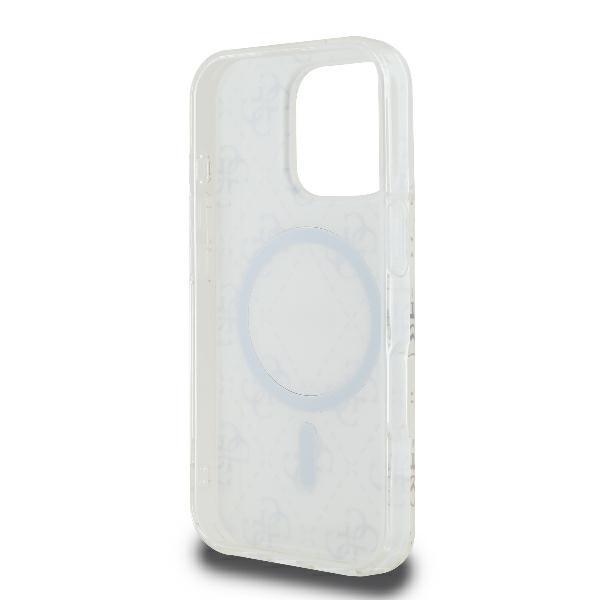 Guess Guhmp16Lh4Dteh Iphone 16 Pro6.3 Biały/White Hardcase Iml 4G Background Magsafe