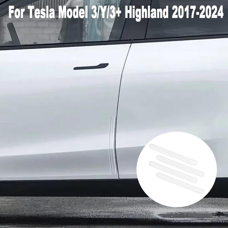 For Tesla Model 3/Y/3+ Highland 2017-2025 Anti-collision Strip Car Door Invisible Scratch Resistant Protection Strip Accessories
