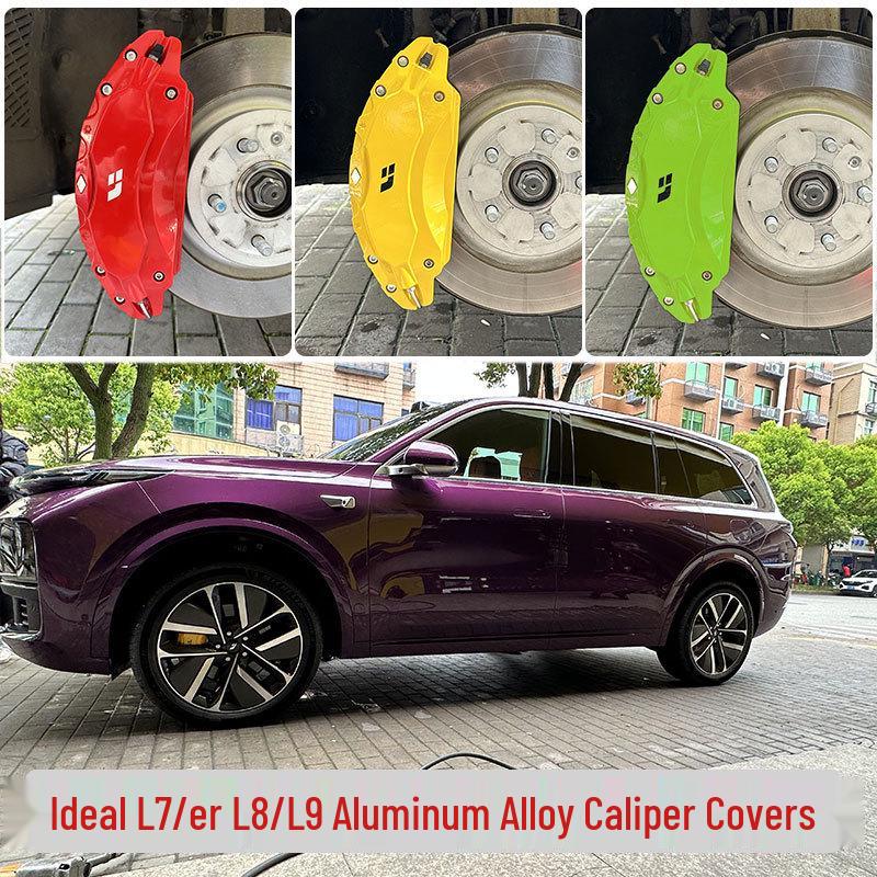 Enhanced Brake Caliper Covers for Ideal L7, L8 Alloy Wheels, and Special L9 Color-Changing Decorations