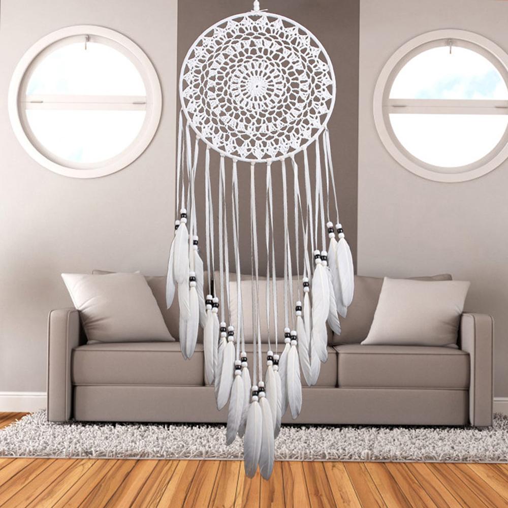 Macrame Dream Catcher Bohemian Leaf Wall Hanging Nordic Decor Boho Tapestry Ornaments for Home Living Room Kids Room Decoration