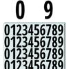 600 Pieces, 2 Inch - Vinyl Number Stickers, Waterproof Stick On Numbers Labels - Black