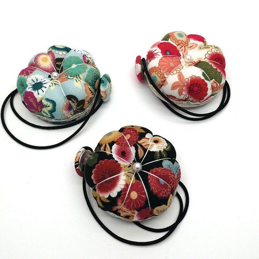 Strap Needlework Pumpkin Shape Fabric Sewing Accessories Needle Holder Needle Pillow Pin Cushion