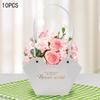 10 Pieces Butterfly Handbags Handheld Boxes DIY Floral Material Bouquet Package Packaging Bag Box