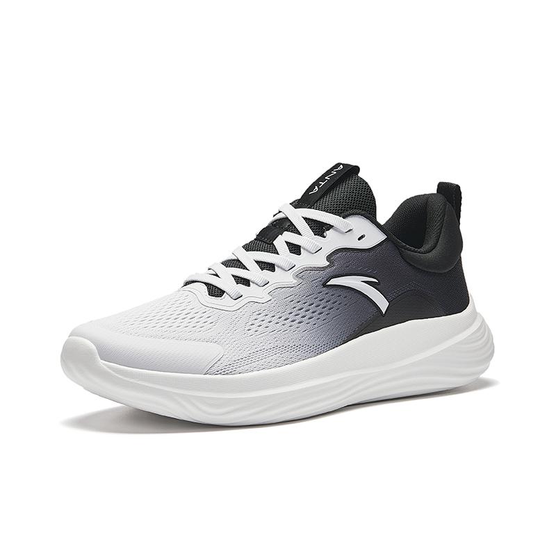 Anta Shunxing Lite Comfortable Versatile Non-Slip Wear-Resistant Shock Absorbing Low-Top Training Shoes Men Sneakers White Black 912437713-3