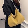 New soft wide shoulder strap flannel fashion shoulder bag