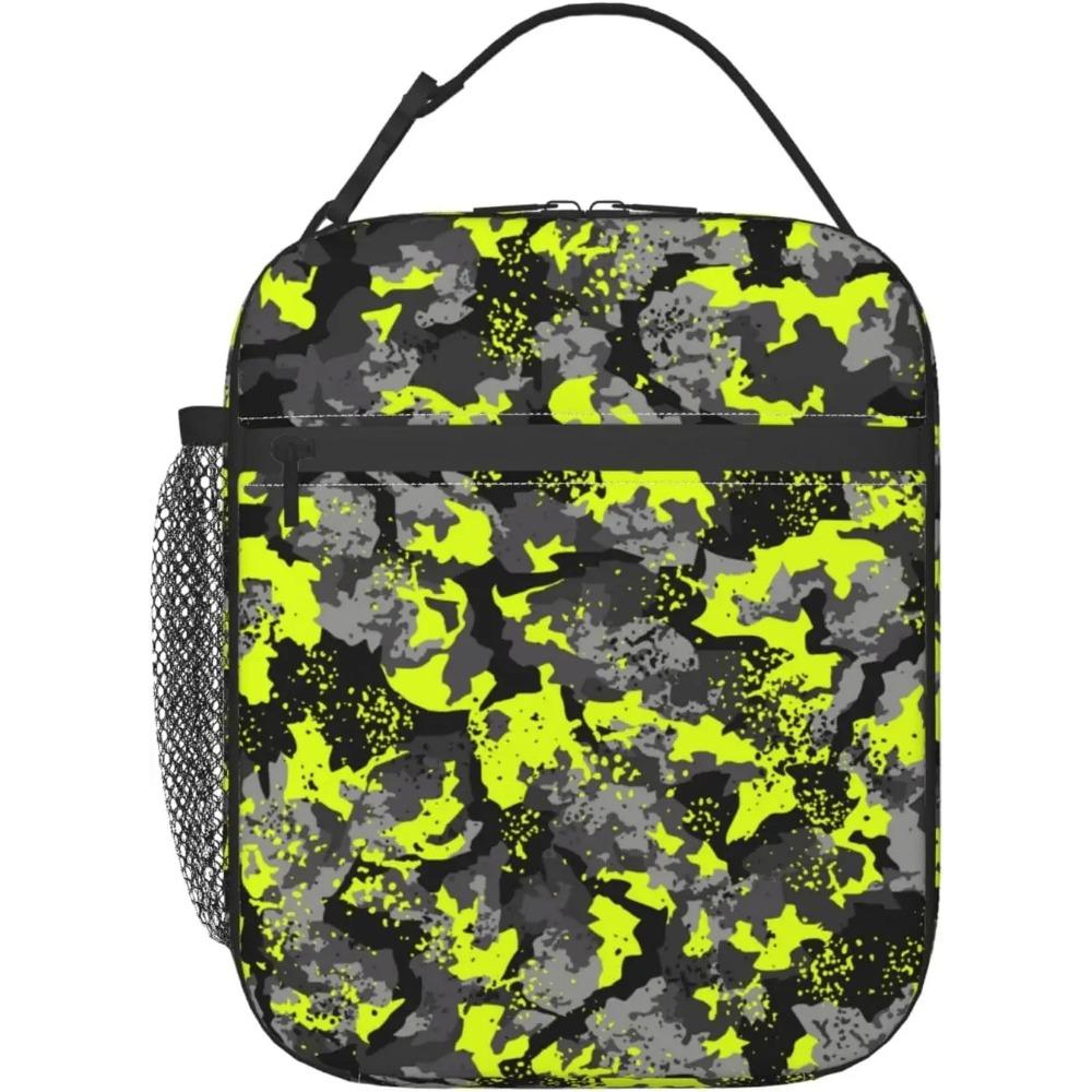 

Камуфляжна Мисливська Текстура Військовий Камуфляж Міцна Водонепроникна Ізольована Сумка для Ланчу Багаторазова Сумка-Холодильник Термосумка Ланч-Бокс для Пікніка 26x21x11CM бежевий