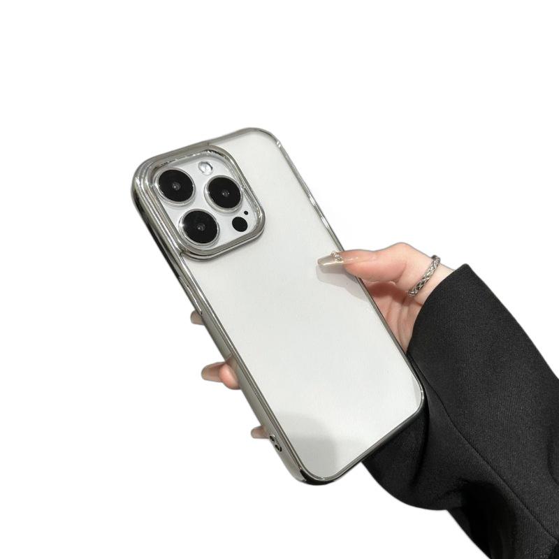 Ultra-Thin Transparent Electroplated Case for iPhone 11/12/13/15 Pro Max