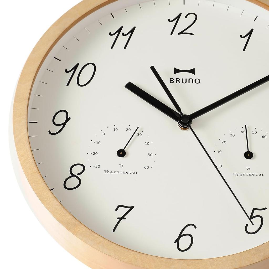 Wood Onshitsu Wall Dark Clock, Brown, BCW022-DW