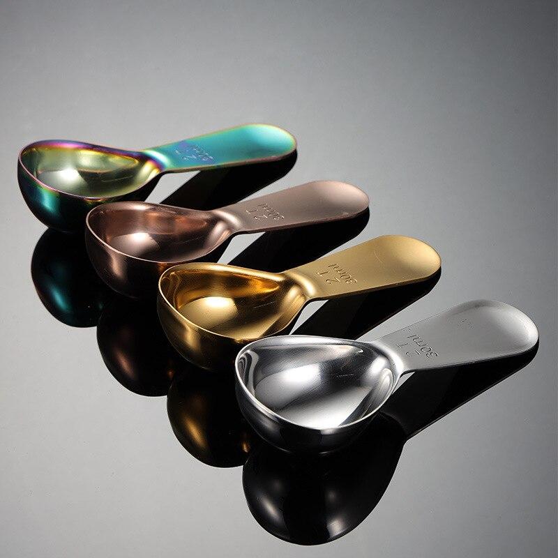 15ML Metal Measuring Spoon Multifunction Coffee Scoop Stainless Steel Coffee Tea Tablespoon