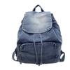 Schoolbag retro denim backpack women's new large-capacity college style backpack student schoolbag simple personalized schoolbag